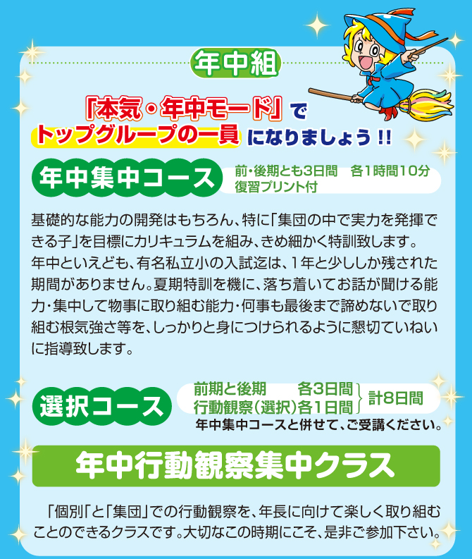 2025年度『夏期特訓』のお知らせ【池田教室】 | 幼児教室の奨学社